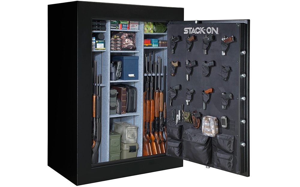 gun safes iniside packed