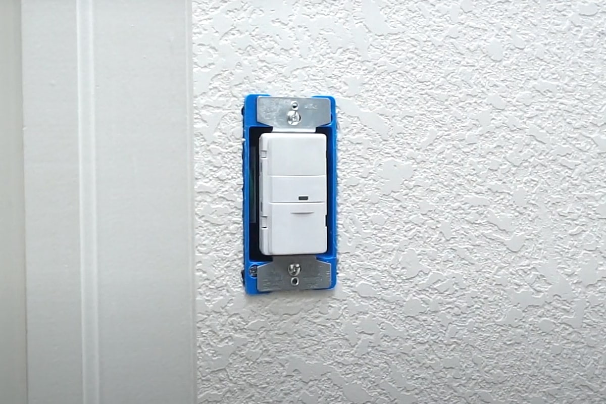 a motion sensor light switch Installation