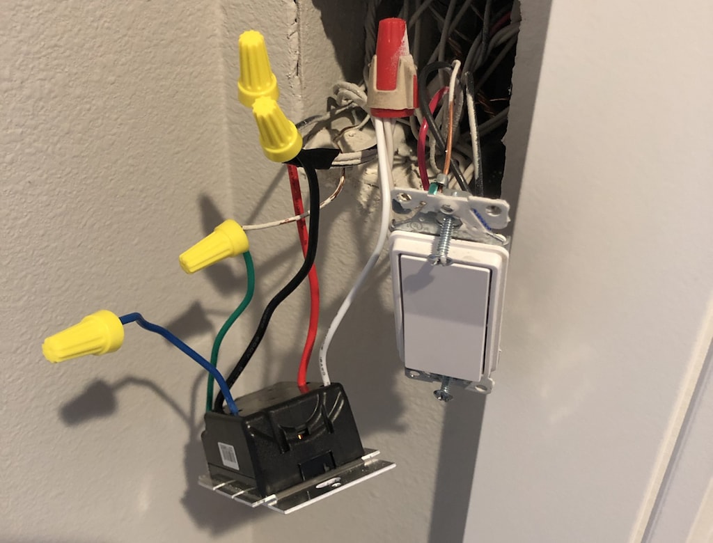 motion sensor light switch wired