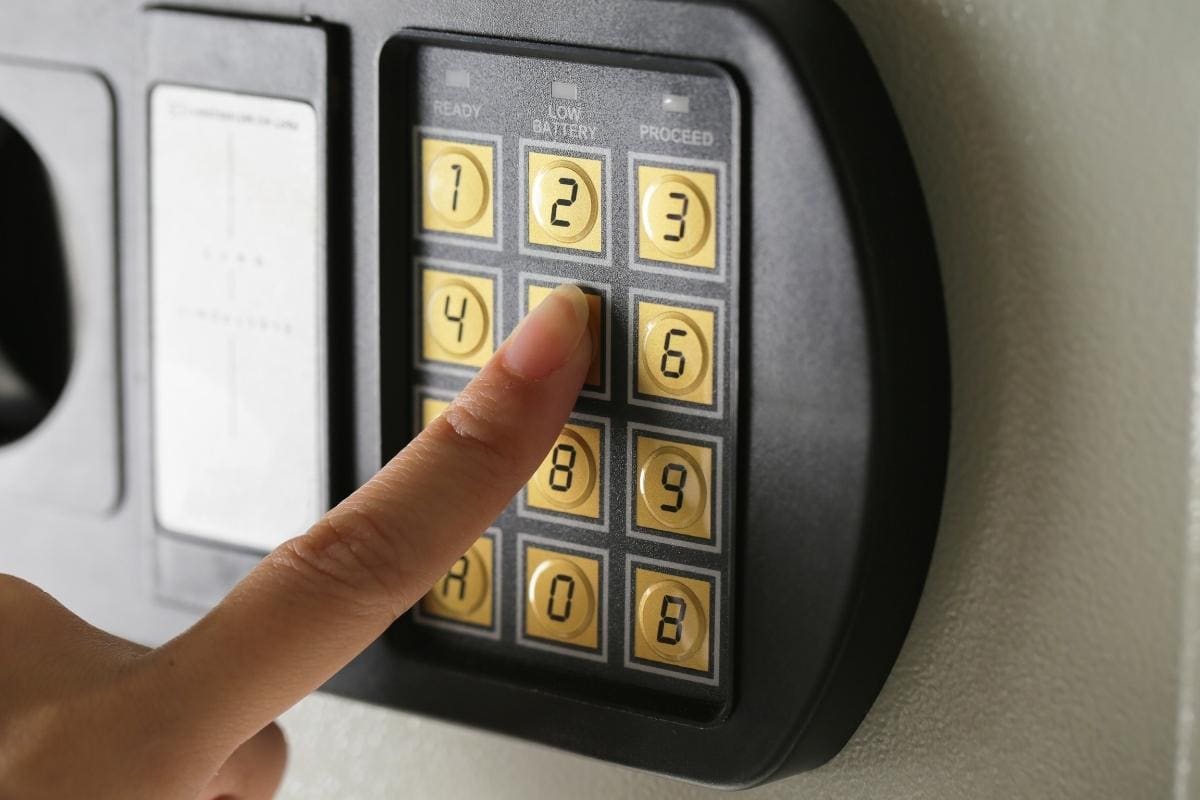 A Fireproof Safe With a Digital or Manual Dial Lock