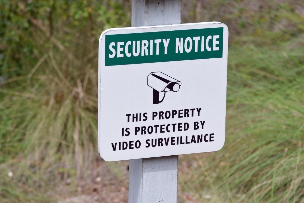 Fake Video Security Sign